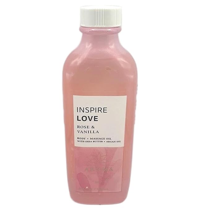 Bath and Body Works Aromatherapy Love - Rose + Vanilla Nourishing Body Oil 4 Fluid Ounce