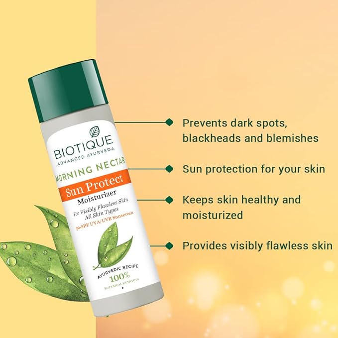 Biotique Botanicals Morning Nectar Lotion, 4.05 Fluid Ounce