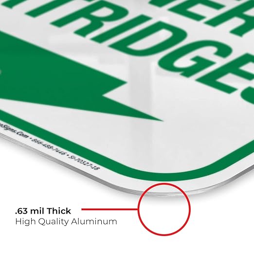 Recycle Toner Cartridges Sign, 12x18 Inches, Rust Free .063 Aluminum, Fade Resistant, Made in USA