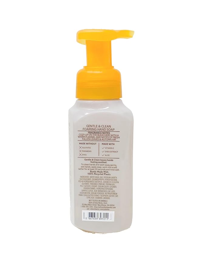 Bath & Body Works Football Season - 3 of Pack Gentle & Clean Foaming Hand Soap Bundle with a Natural Oats Sample Soap