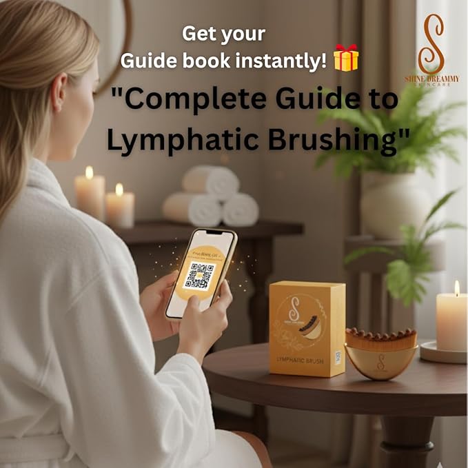Lymphatic Contour Face Brush, Lymphatic Drainage- Facial Sculpting Dry Guasha Brush - Face Lymphatic Drainage Brush - Face Contour Depuff Lift