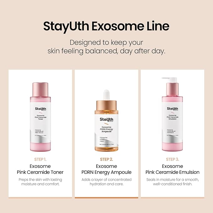 Exosome PDRN Energy Ampoule – Korean Skincare Hydrating Serum with PDRN, NAD⁺, Hyaluronic Acid & Peptides for Moisture, Skin Conditioning & Smooth Appearance (50ml / 1.69 fl. oz)