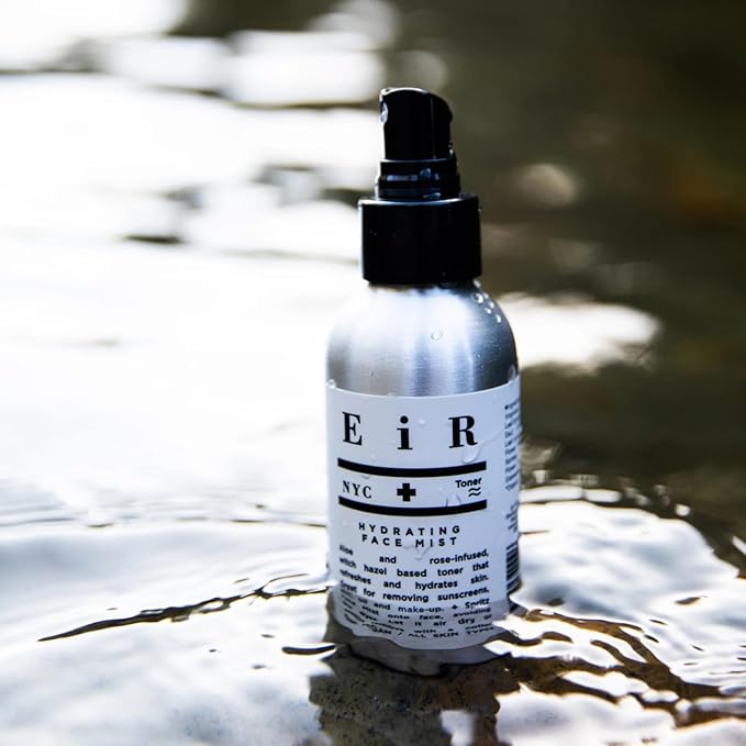 EiR NYC Hydrating Face Mist | Soothing Aloe & Rose Toner with Witch Hazel & Jasmine | Delivers Intense Hydration, Nourishes Fast Absorbing Lightweight Daily Facial Mist for All Skin Types 4oz