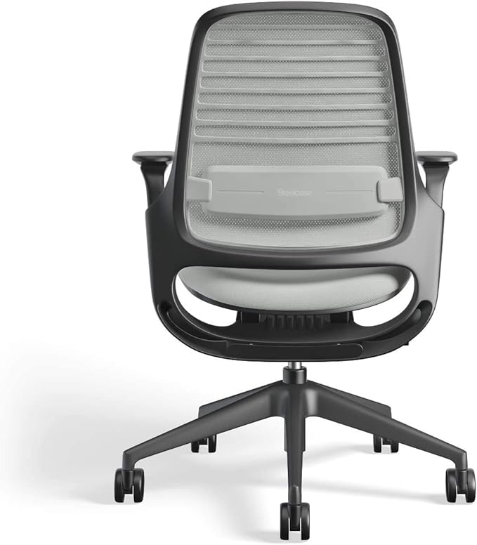 Steelcase Series 1 Work Office Chair - Nickel, Hard Floor Casters