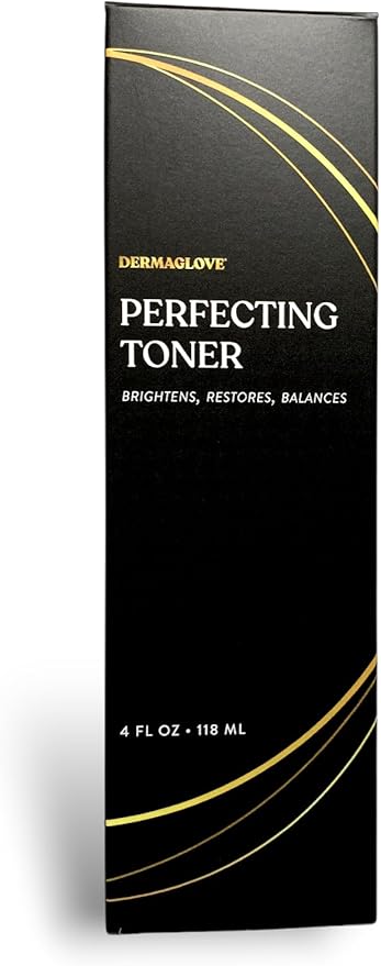 Perfecting Toner - Hydrating & Brightening Facial Mist with Rose Water, Aloe, Witch Hazel & Vitamins A, C, E - 4 Fl Oz (Pack of 1)