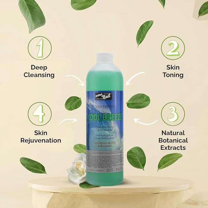 PRONAIL - Cool Breeze Astringent - Refreshing and Toning - 16Oz