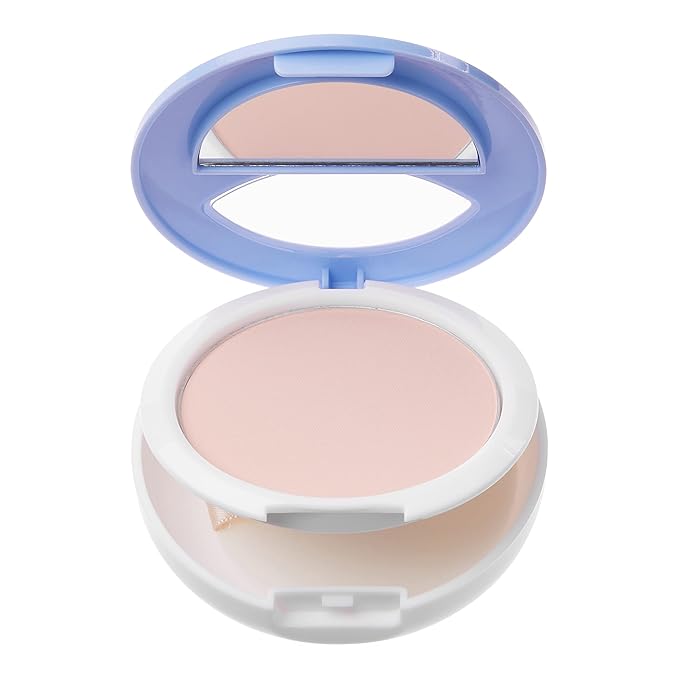 Ruby Kisses No More Blemish Face Powder with Salicylic Acid Korean Makeup Matte Finish Full Coverage Pressed Powder (Fair Ivory)