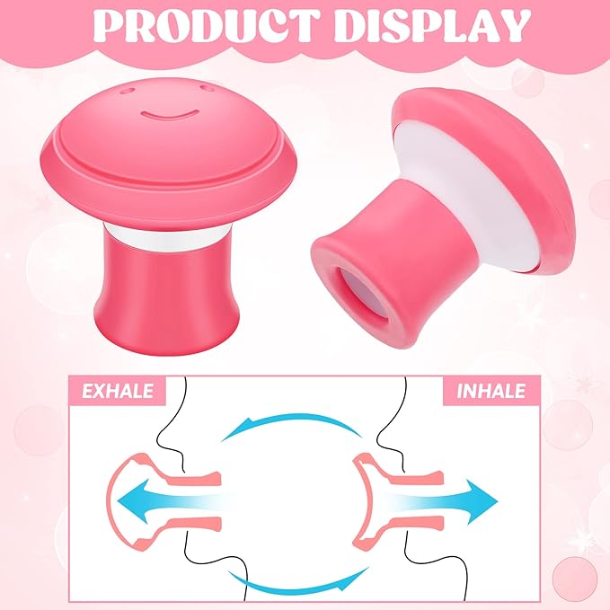 Demissle 3 Pack Face Exerciser, Facial Yoga for Skin Tighten Firm, Jaw Exerciser, Double Chin Breathing Exercise Device Jaw Face Slimmer for Women and Men