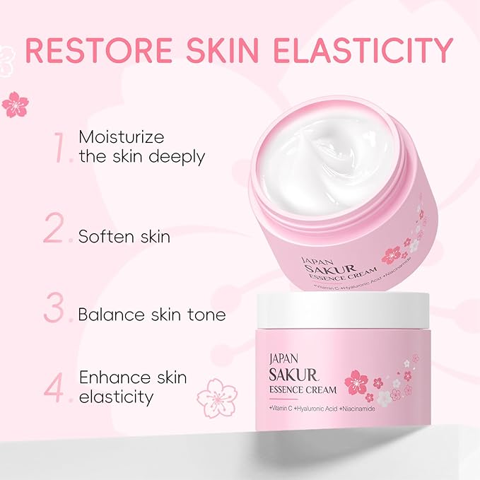 Skin Care Set, Gift Sets Skin Care Kit for Teenage Girls - JAPAN Cherry Blossom Skincare Sets Cleanser, Toner, Serum, Face Cream, Travel Kit for Women Kids Teenagers(15pcs)