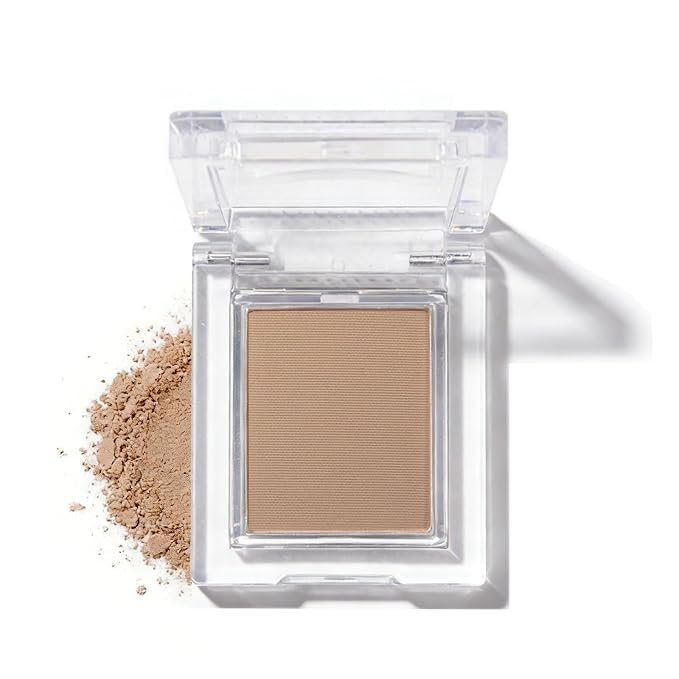 Matte Brown Single Eye Shadow Palette Makeup, Neutral Powde Eye Shadow for Women, Eye Brightener Eye Shadow Primers, Monochrome Natural High Pigment Mini Eyeshadow, sombras para ojos