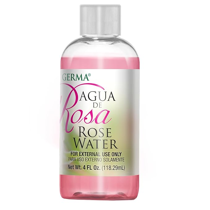 Germa Rose Water Facial Cleanser & Toner – Refreshing Botanical Skin Clarifier – Hydrating Daily Face Wash for Glowing Skin – Agua de Rosas – 4 fl oz
