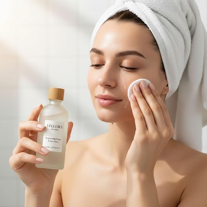GOODY 2'S Vellora Organics Brightening Toner – Natural Skin Care Toner, 100ml (3.38 fl. oz)