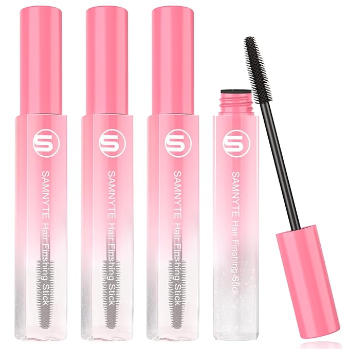 Samnyte Flyaways Hair Stick (4 Pack) - Hair Tamer, Finishing Mascara and Gloss Enhancer