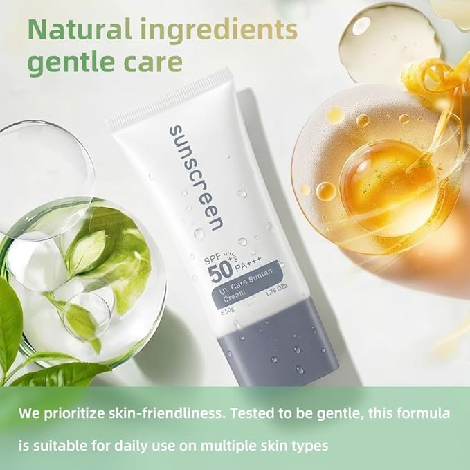 SPF 50+ PA+++ Sunscreen Lotion for Face & Body, No White Cast, For Sensitive & Oily Skin