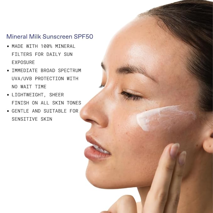 KORRES Greek Yoghurt Mineral Milk Fluid Sunscreen, Lightweight Face Sunscreen for Daily Hydration, Mineral UV Protection, Sensitive Skin Friendly SPF for Face, Vegan, Travel Size, 1.35 Fl Oz