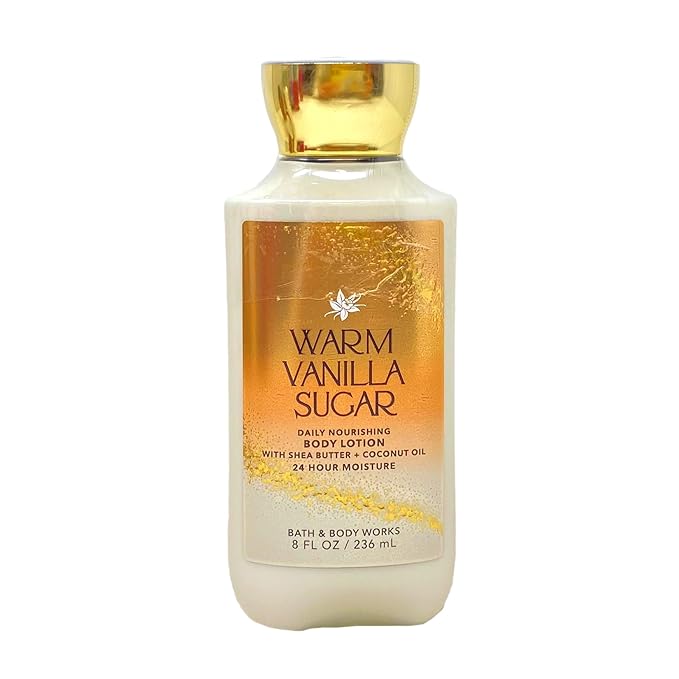 Bath & Body Works Warm Vanilla Sugar Deluxe Gift Set Bundle - Fragrance Mist - Body Cream - Shower Gel and Body Lotion - with a Natural Oats Bar Soap - Full Size