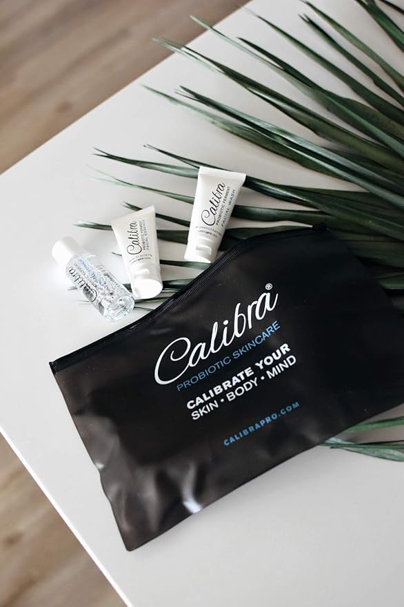 Calibra Probiotic Basic Skincare Kit for Men- 3 Easy Steps to Better Skin-Probiotic Facial Cleanser-Toner & Essence to Calm & Clear