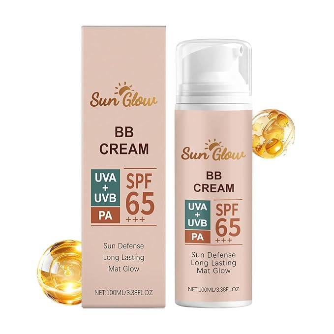 Bb Cream Foundation, Spf 65+ Makeup, Nourishing Foundation with Moisturizing Formula, Cosmetics with Lightweight Coverage, Beauty Products, Bb Cream for Summer Swimmers Athletes Travel