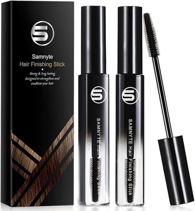 Hair Finishing Stick, 2 Pack - 0.7 Fl.Oz Hair Mascara for Taming Flyaways, Not-Greasy Hair Gel Stick