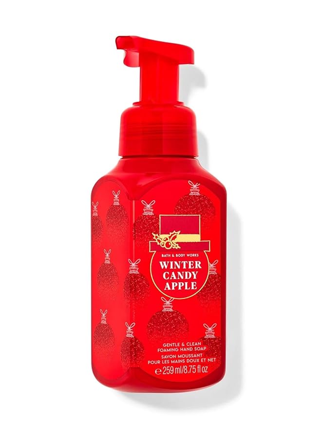 Bath and Body Works WINTER CANDY APPLE Gentle Foaming Hand Soap 8.75 Fluid Ounce (2018 Edition)