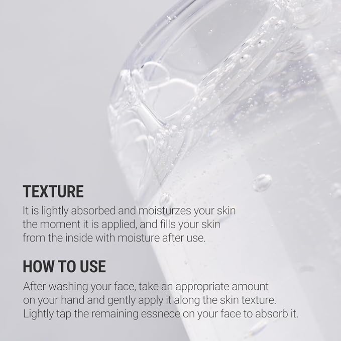 ROVECTIN Aqua Hyaluronic Essence – Hydrating Essence Toner with 7-Layer Hyaluronic Acid Complex & Niacinamide for Deep Moisturizing, Plumping, and Soothing | Vegan Korean Skincare (3.38 fl oz)