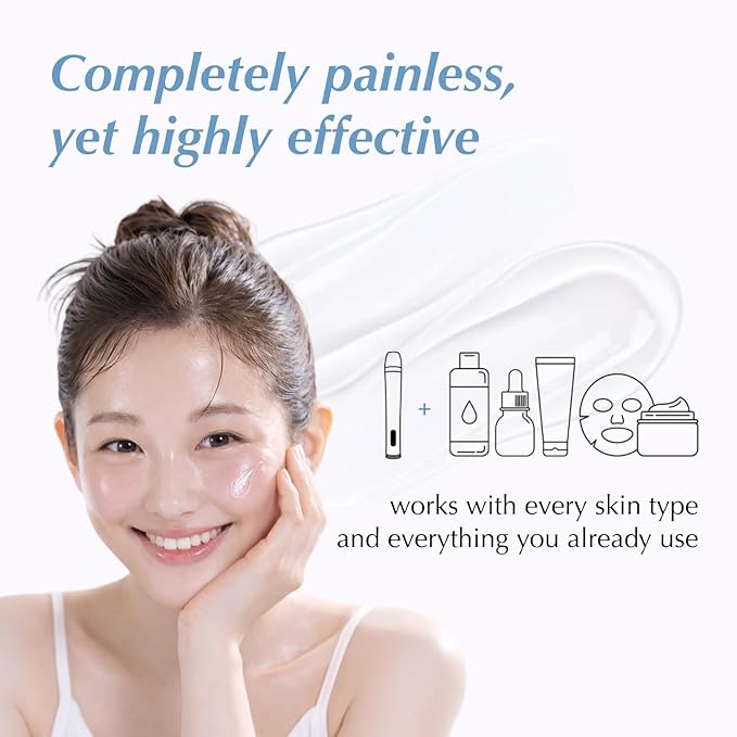 Booster Sonic with Moisture Booster Gel (240g) | Korean Beauty Massager for Glass Glow Skin | 6-in-1 Glass Skin Wand
