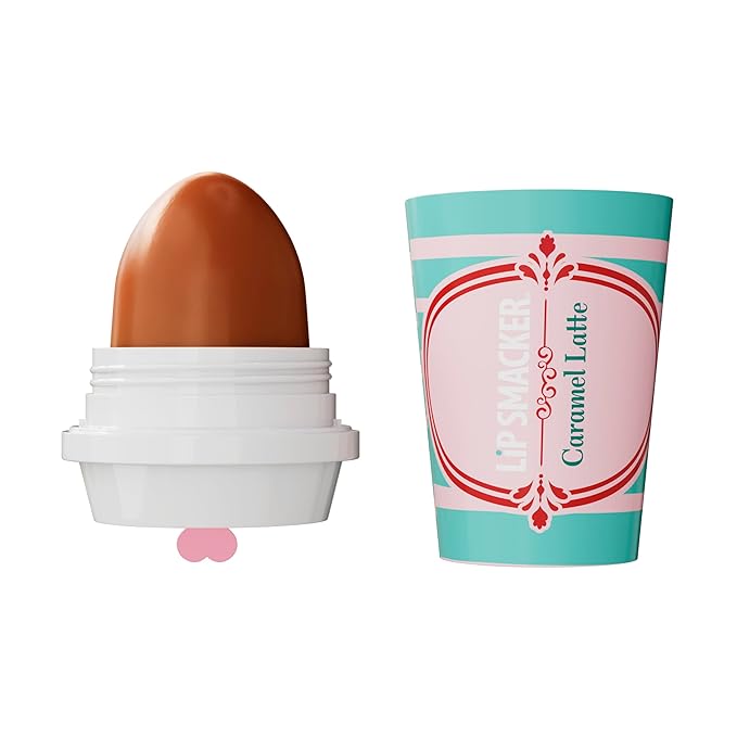 Lip Smacker Holiday Café Balm Trio, Moisturizing Lip Balm Set with Festive Flavors, Collectible Frappe Cup Design, Perfect Holiday Gift for Kids & Lip Balm Lovers