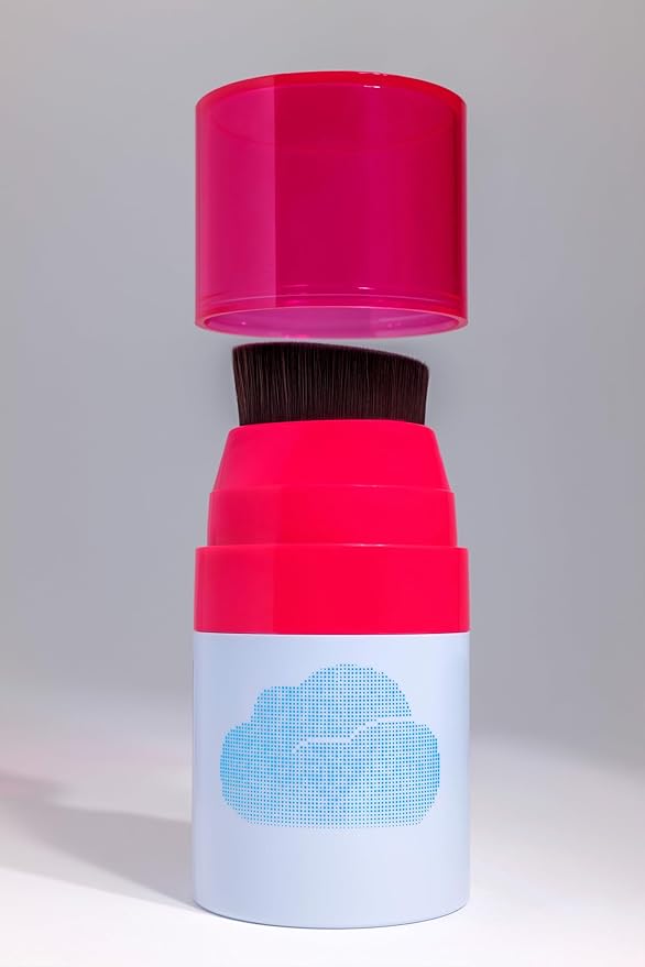CLOUD Brush on Mineral Sunscreen Lotion - SPF 50 - No-Mess Applicator for Kids, Babies & Family - Reef Safe, Non-Nano Zinc Oxide, No Messy Hands, Blends Clear, Fragrance Free, Moisturizing.
