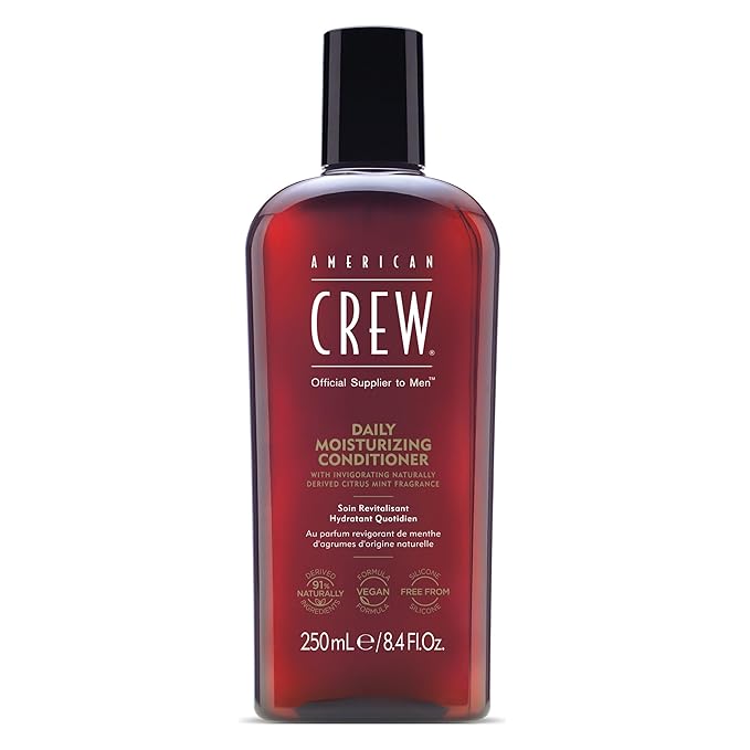 American Crew Conditioner for Men, Daily Moisturizer, Naturally Derived, Vegan Formula, Citrus Mint Fragrance, 8.45 fl oz