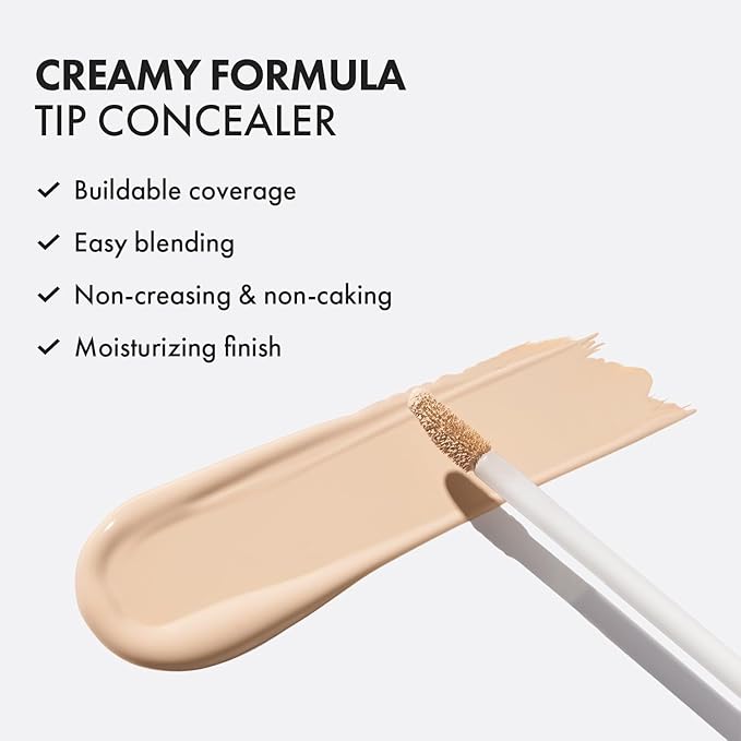 [NEW] LUNA Long Lasting Tip Concealer 23N | Moisturizing Liquid Type | Full Coverage for Dark Circles, Fine Lines & Redness | Korean Makeup, 0.26 oz