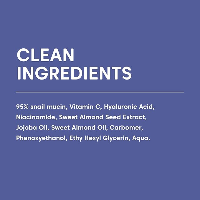 L'ESCARGOT Snail Mucin Face Toner – 95% Snail Secretion Filtrate with Vitamin C, Hyaluronic Acid & Niacinamide - Fast-Absorbing, Skin Correcting Dew