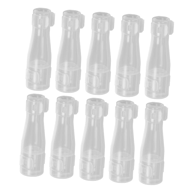 10pcs Makeup Brush Covers Transparent Makeup Brush Protectors Caps Cosmetic Brush Guards For Round Brush Cover Storage
