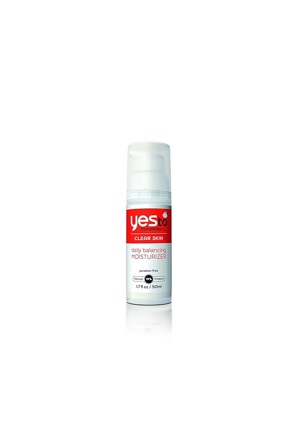 Yes To Tomatoes Daily Balancing Moisturizer, Blemish-Fighting & Enlightening Moisturizer, Natural Vegan & Cruelty Free, 1.7 Fl Oz
