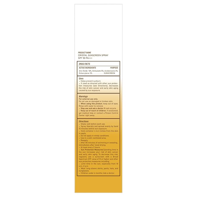 Mineral Sunscreen Spray SPF 50, 360° Mist, Broad-Spectrum UVA/UVB Protection, Lightweight & Non-Greasy, Travel Size Sunscreen Spray for Face & Body, Water & Sweat Resistant，5.07oz/150ml (1 pack)