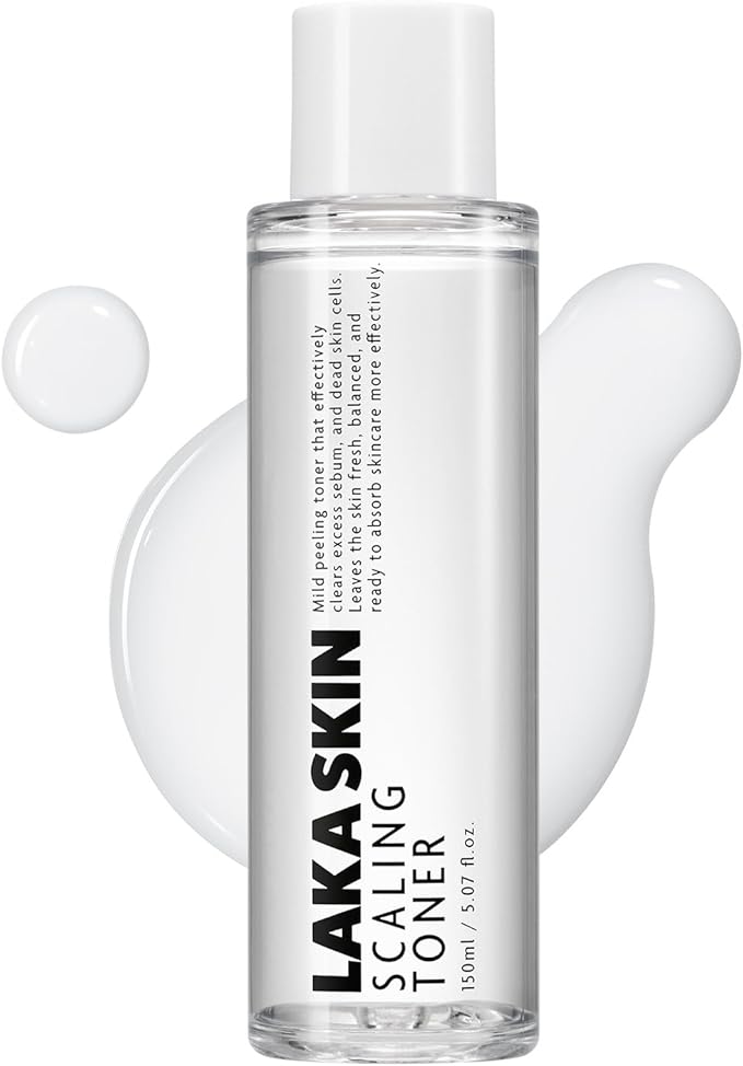 Laka Skin Care Scaling Toner, 150ml/5.07 fl.oz, Mild Peeling for Face, PDRN, Soothing Dead Skin Cells, Hyaluronic Acid, AHA, PHA, Korean Skin Care