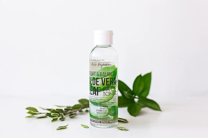 Urban Hydration Bright & Balanced Aloe Vera Leaf Face Toner | Removes Excess Oil, Balances Skin pH, Hydrates, Refreshes Skin, Fights Acne, Anti-Aging Benefits for All Skin Types | 5 Fl Ounces
