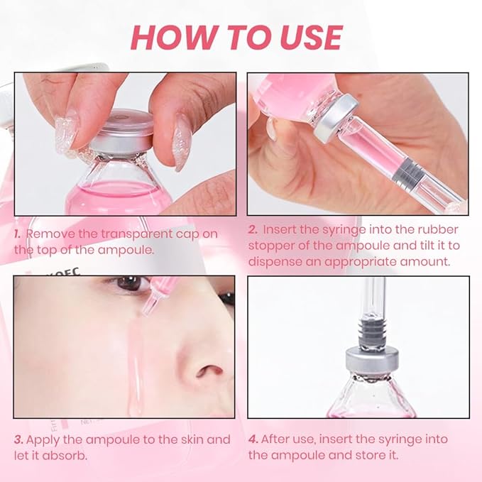 KOEC PDRN Pink Peptide Serum with Stem Cell,Face Lifting Pink Facial Ampoule,Intensive Glowing & Boosting & Hydrating,Non-Greasy,Gentle Formula 1.01 Fl Oz / 30ML