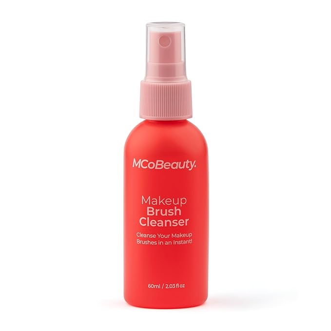 MCoBeauty - Makeup Brush Cleanser - Instant Refresher Spray for Quick Cleaning, Gentle No-Rinse Formula - Makeup Brush Cleaner, Vanity Accessories, Beauty Products