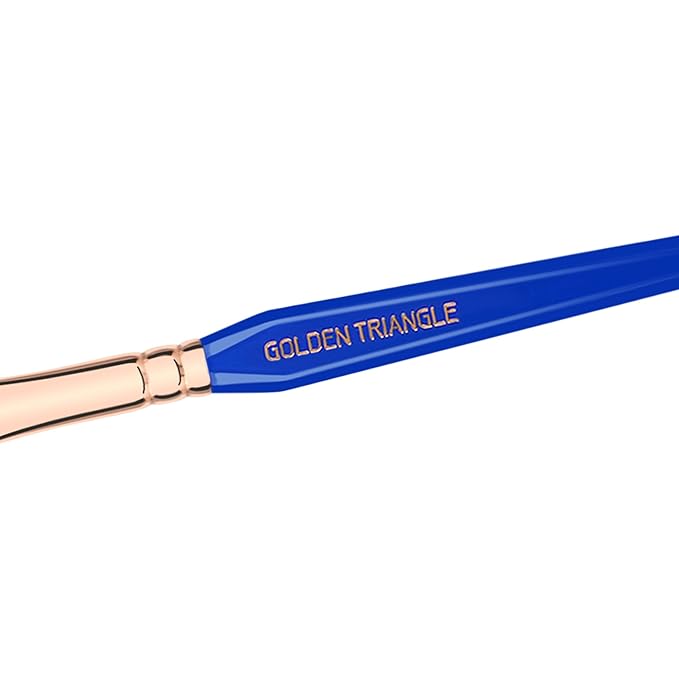 Bdellium Tools Professional Makeup Brush - Golden Triangle 937 Bold Concealer - With All Vegan and Soft Synthetic Fibers, For Blending Concealer (Blue, 1pc)