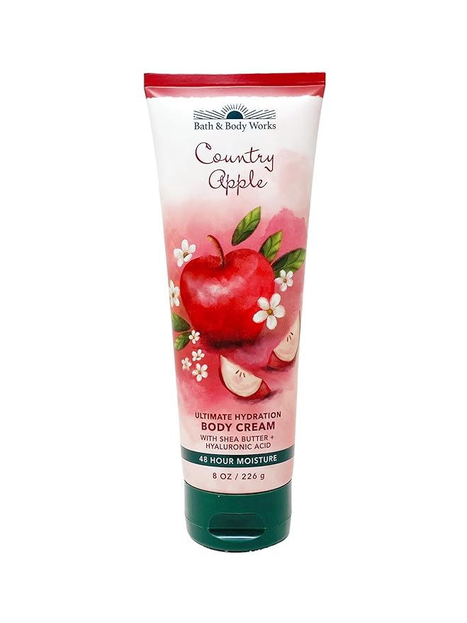Bath & Body Works COUNTRY APPLE Deluxe Gift Set - Body Lotion - Body Cream - Fragrance Mist & Shower Gel Full Size