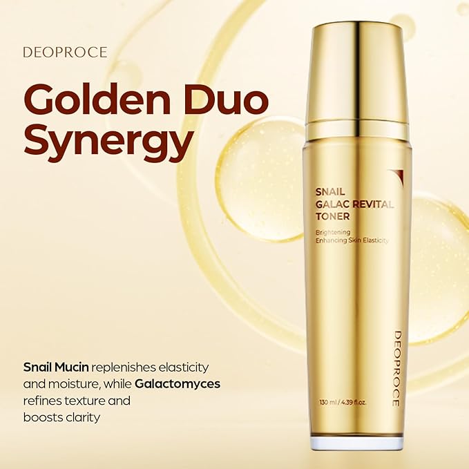 Deoproce Snail Galac Revital Toner 130ml – Korean Anti-Wrinkle & Hydrating Skin Toner
