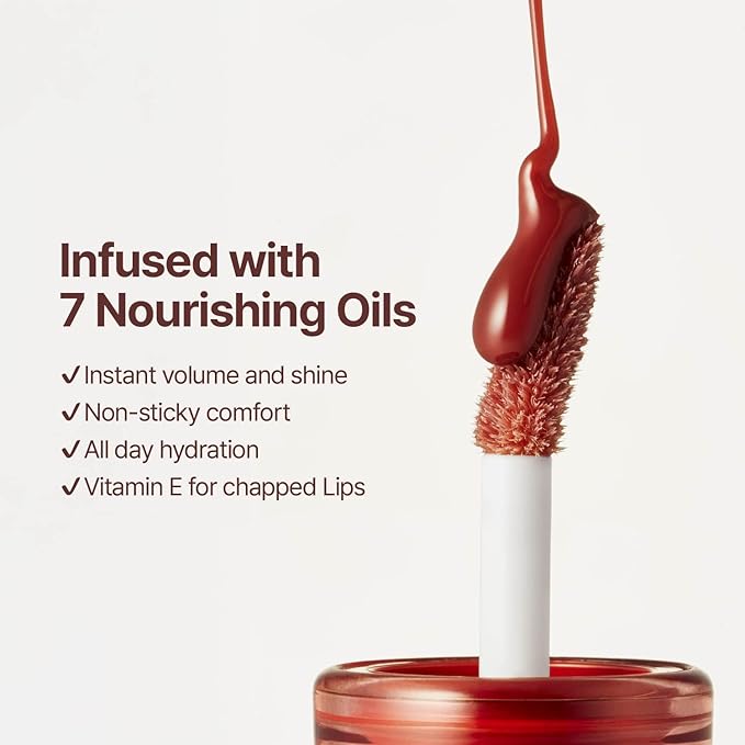 fwee 3D Voluming Gloss 70% (Rich) | Currant 70% l High Shine, Non-Sticky Lip Gloss for Makeup | Long-Lasting, Moisturizing Gel Formula | 30%, 70% Pigment Options | Stocking Stuffers | 5.3g