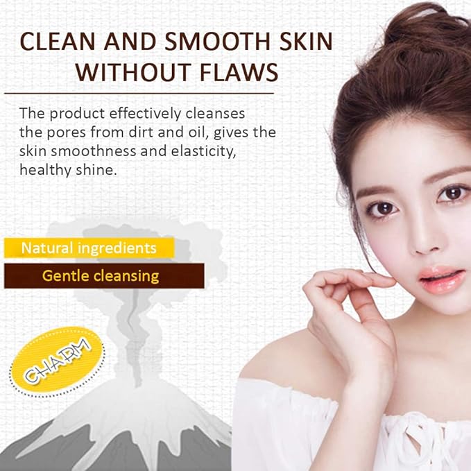 ROREC Volcanic Mud Clean Pore Cleanser Foam Natural Skin Сare Moisture 100ml