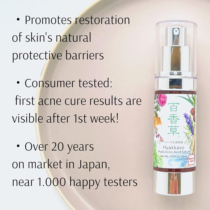Face Moisturizing Set Natural Skincare Mineral Toner 6.7fl oz & Hyaluronic Acid Serum 1.01 fl oz
