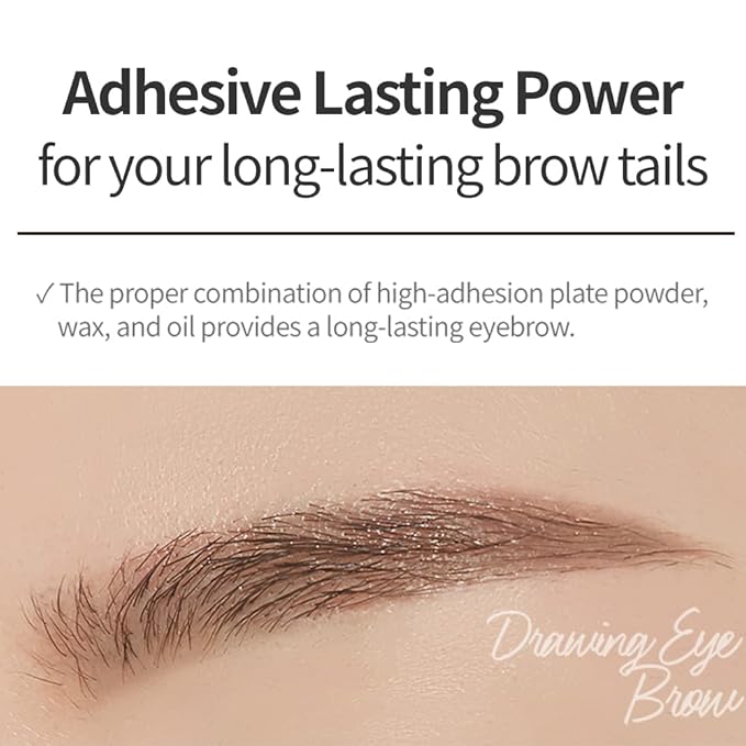 ETUDE Drawing Eye Brow, Eyebrow Pencil, Microblading, Long Lasting, Soft Textured Natural Daily Look, Korean Makeup, Beauty, Light Brown (0.008 Ounce)