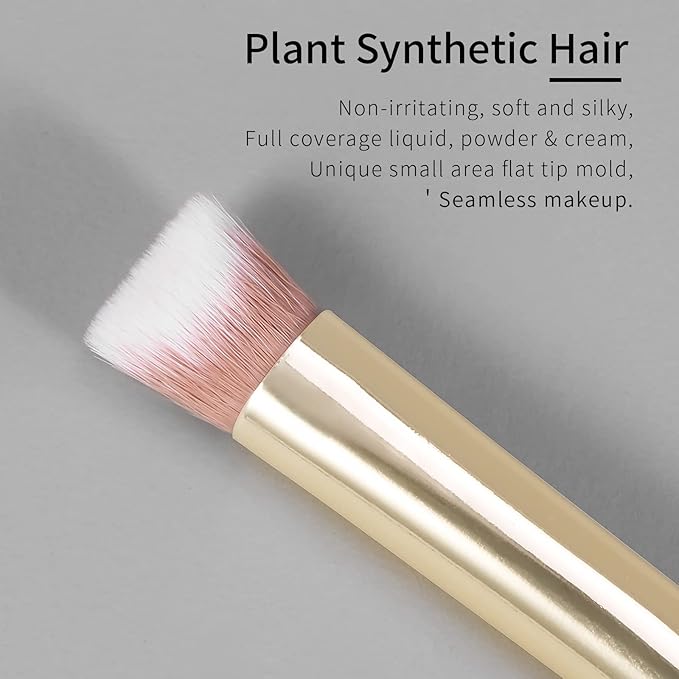 Small Nose Contour Brush, Nose Brush Contour, Angled Concealer Brush Under Eye, Concealer Brushes, Small Concealer Brushes, Angled Eyeshadow Brush (162V)