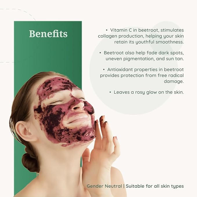 Beetroot Powder & Rose Water Toner Combo (300gm)