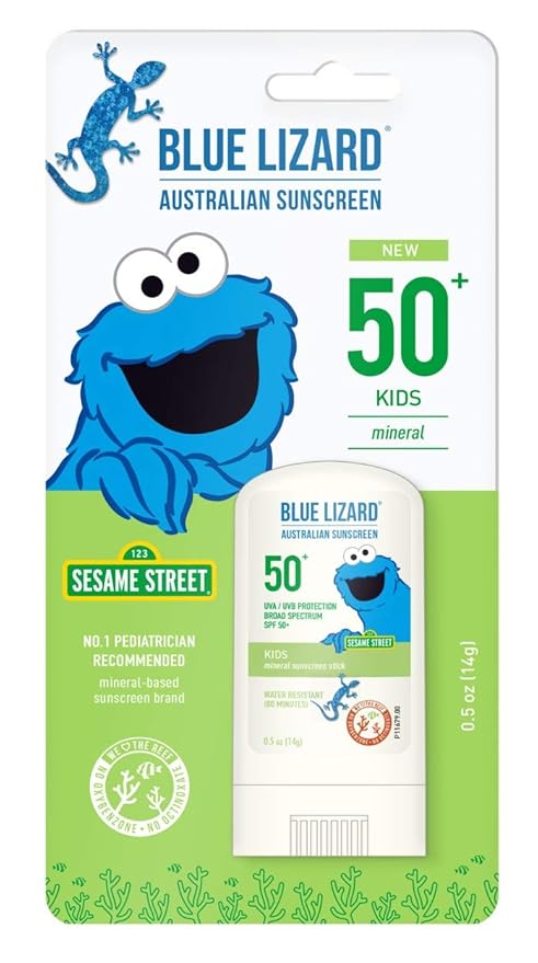 Blue Lizard Spf#50+ Kids Stick Australian Sunscreen 0.5 Ounce (Pack Of 6)