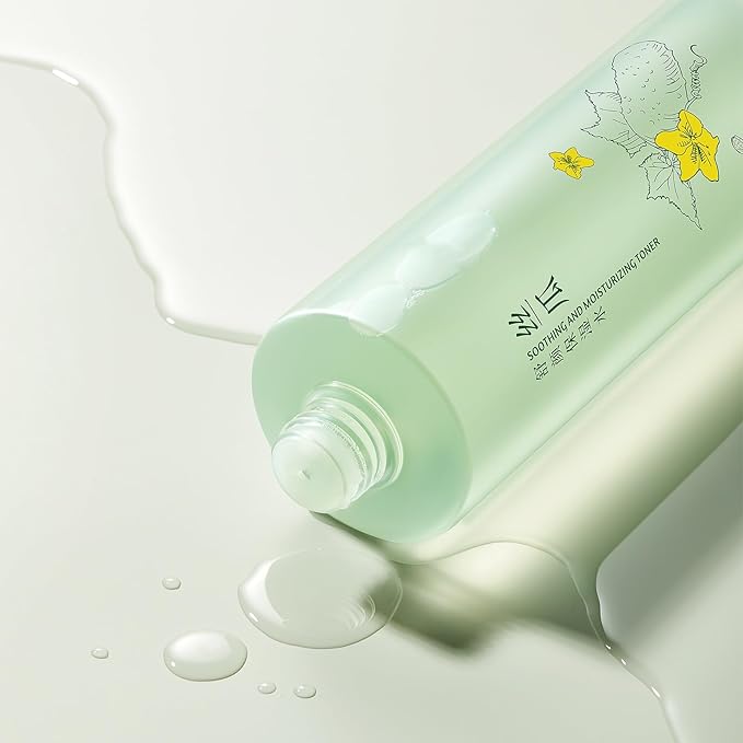 Facial Toner with Luffa, 500ml Revitalizing & Moisturizing Toner with Centella, Witch Hazel | for Oily, Combination & Sensitive Skin, Refines Pores, pH-Balancing, Hydrating Essence Water