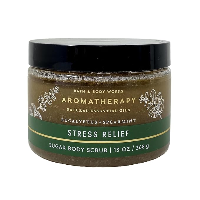 Bath & Body Works Aromatherapy Eucalyptus + Spearmint 2 Pack Sugar Body Scrub Set with a Fresh Forest Bar Soap - Full Size